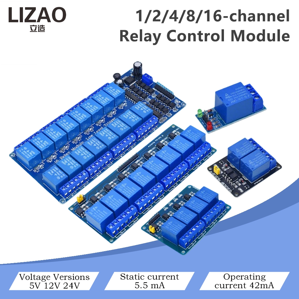 Home Automation Diy Projects - Módulo de Controle de Relé 5V/12V/24V