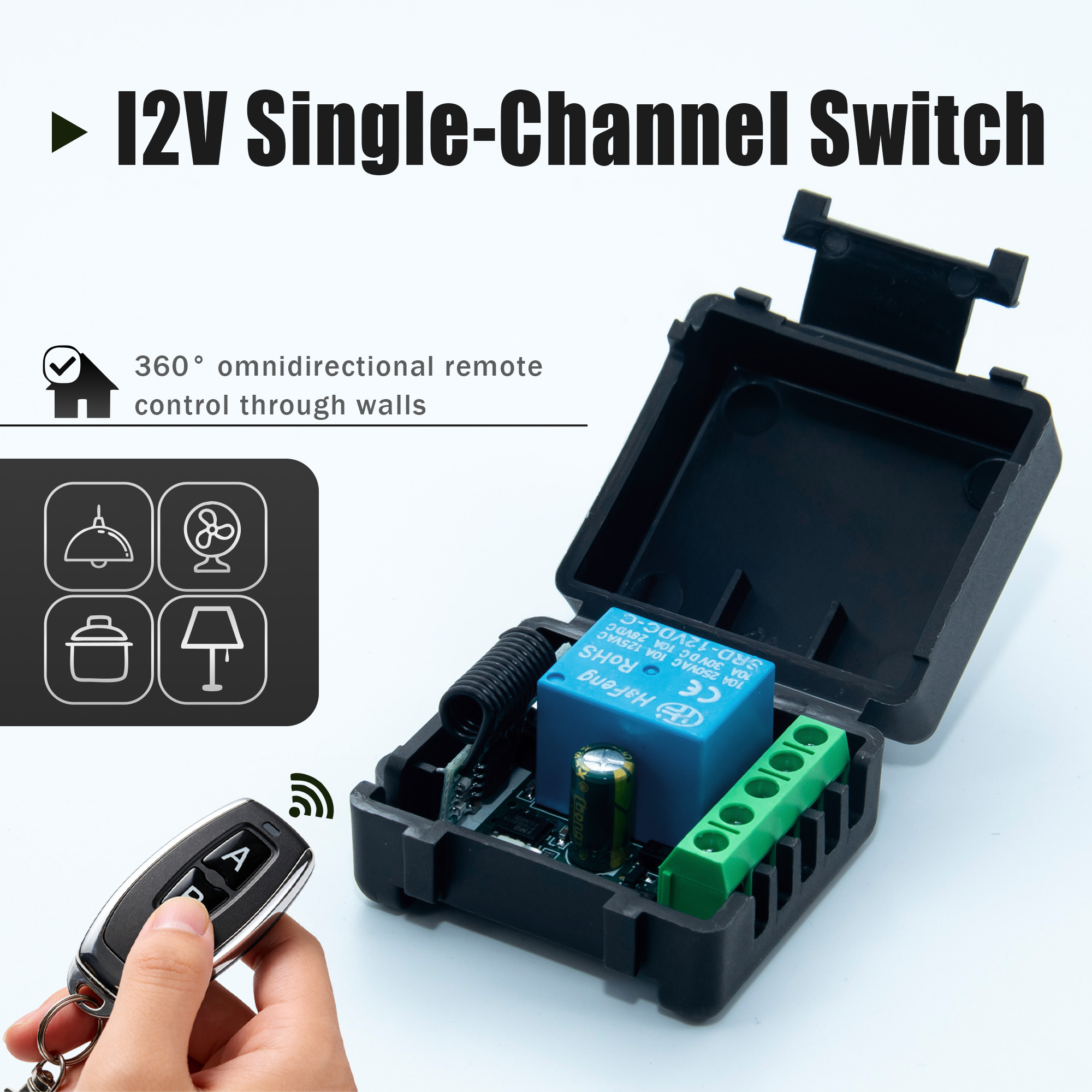 Módulo de Relé RF 1 Canal com  - 433Mhz Receiver Module avaliação e preço