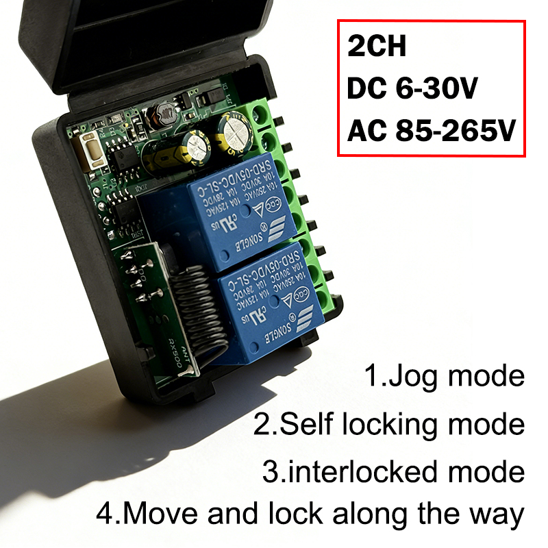 Módulo Receptor de Relé 10A 43 - 433Mhz Receiver Module avaliação e preço