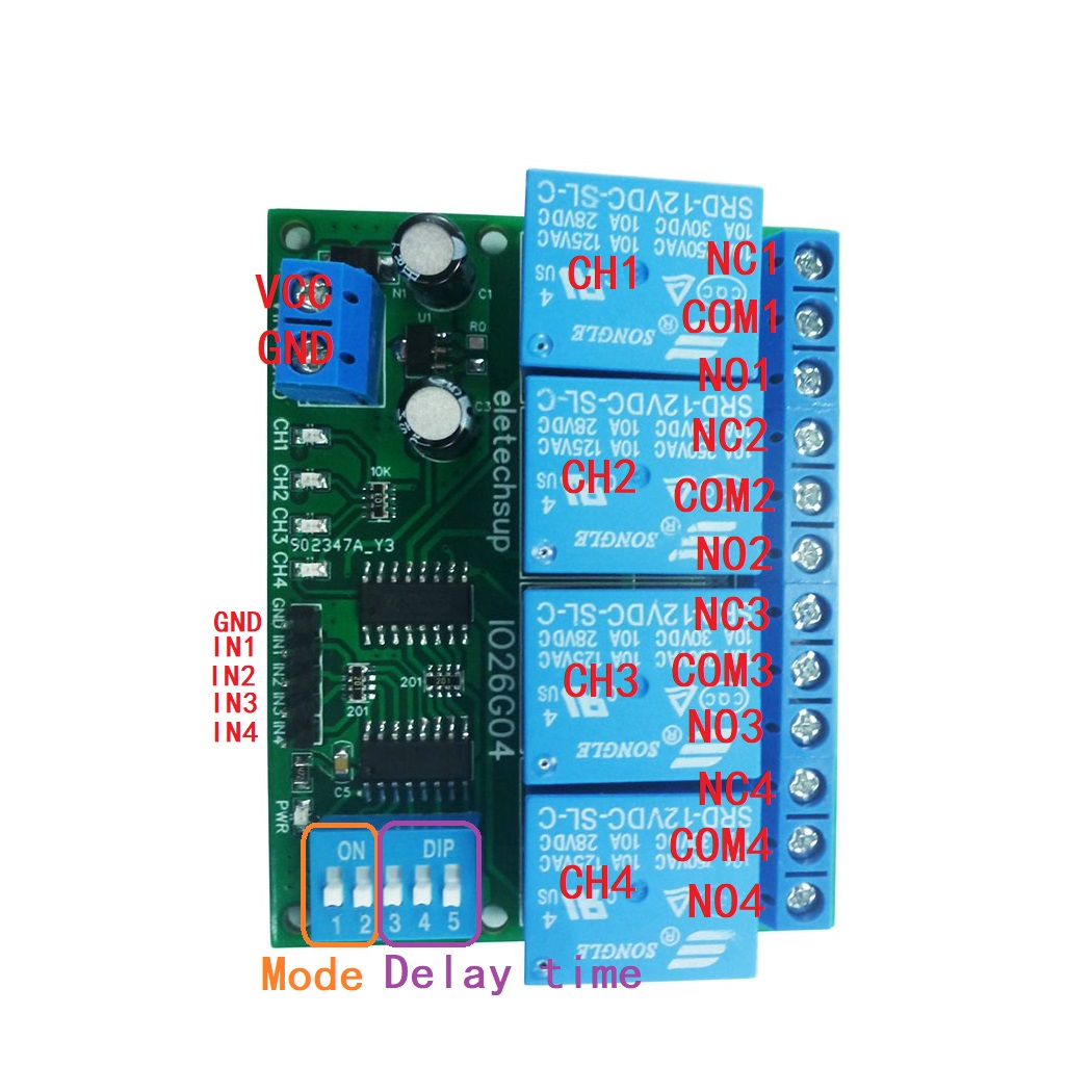 1 peça 4ch dc 5v 12v 24v inter - Shelly Relay Module avaliação e preço